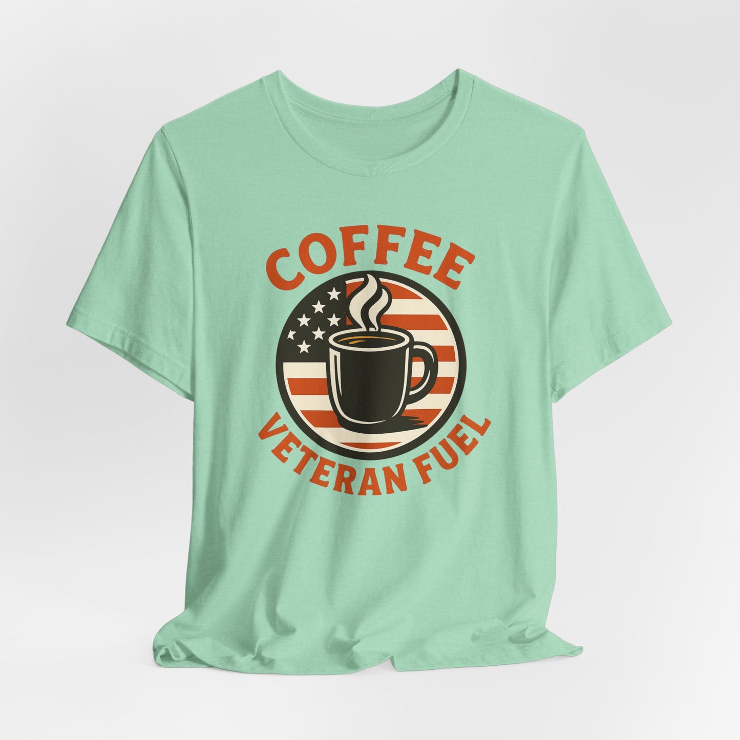 Coffee Lover's Veteran Tee - Unisex Jersey Short Sleeve Tee, Gift for Coffee Lovers, Veteran Appreciation, Casual Wear, Patriot T-Shirt