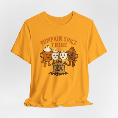 Pumpkin Spice Tribe Tee, Fall T-Shirt, Coffee Lover Gift, Unisex Shirt, Autumn Apparel, Pumpkin Spice Shirt
