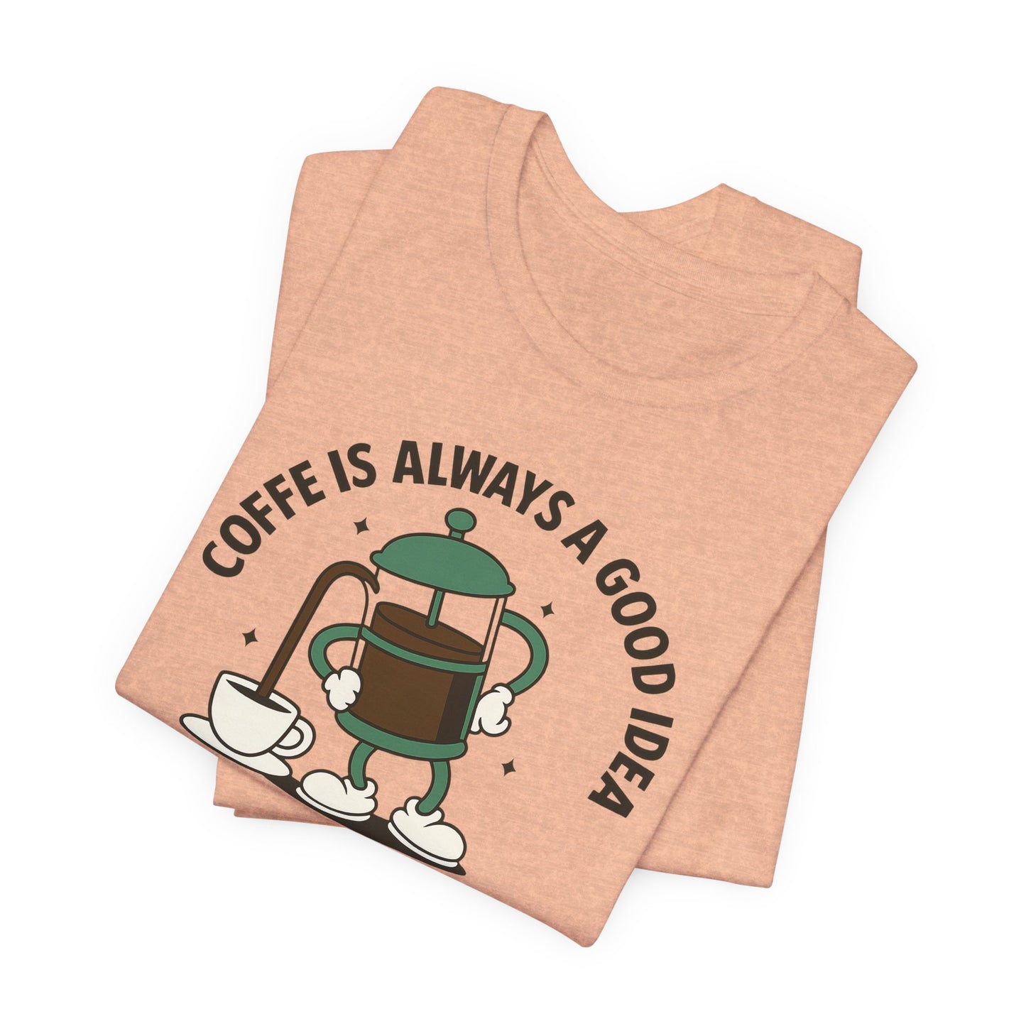 Coffee Lover's Short Sleeve Tee, Unisex Jersey T-Shirt, Casual Gift for Coffee Enthusiasts, Perfect for Birthdays, Coffee Breaks, Cozy Vibe