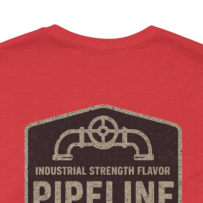 Vintage Pipeline Roast Co. Industrial Emblem T-Shirt – Distressed Workwear Coffee Tee