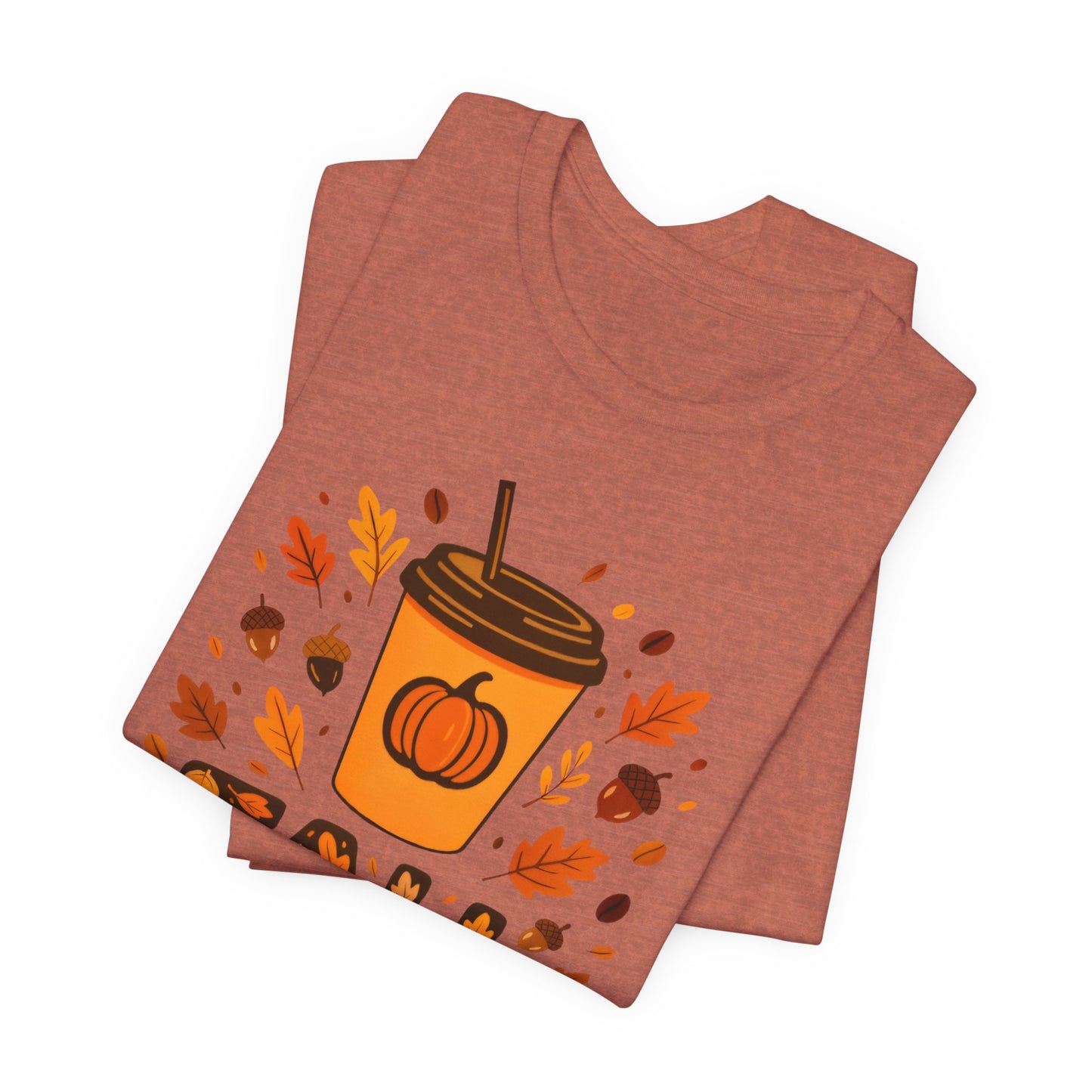 Autumn Coffee Lover Tee - Fall Vibes Unisex Shirt, Perfect for Cozy Days, Pumpkin Spice, Thanksgiving Gift, Seasonal Fashion, Casual Wear