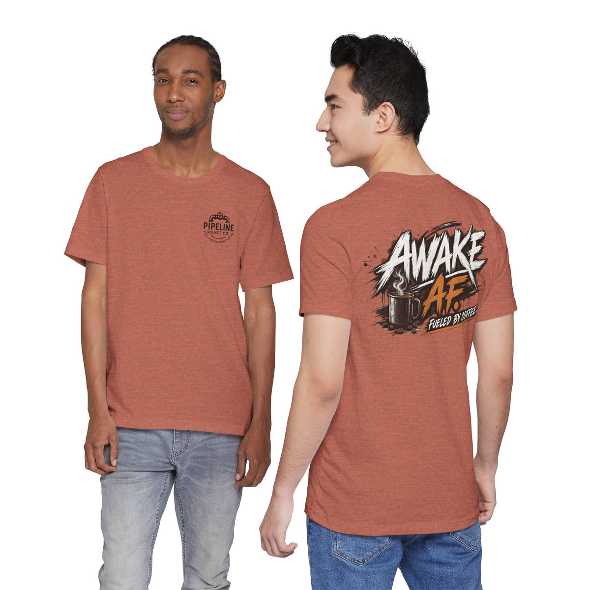 Awake AF Coffee Tee — "Fueled by Coffee" Graphic T-Shirt