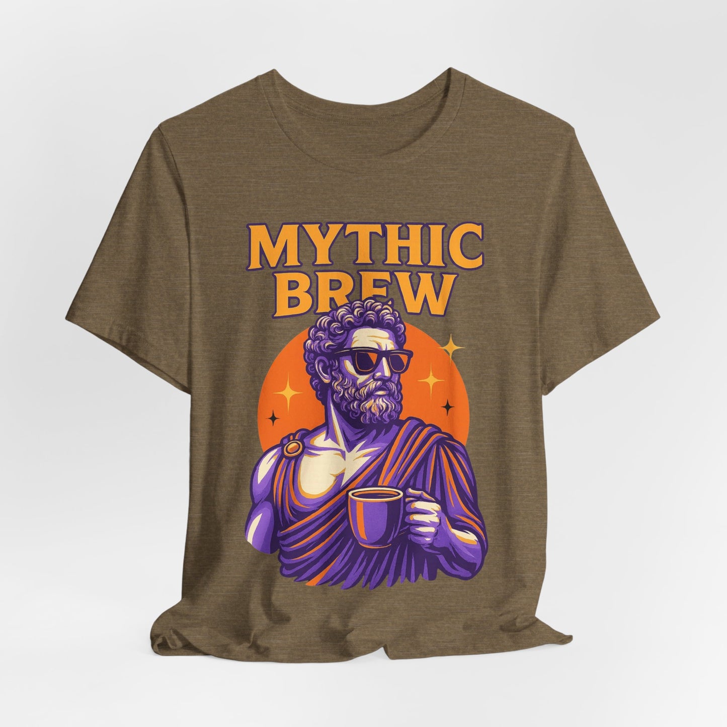 Mythic Brew Tee - Unisex Graphic T-Shirt, Coffee Lover Shirt, Gifts for Him, Vintage Style Tee, Casual Wear