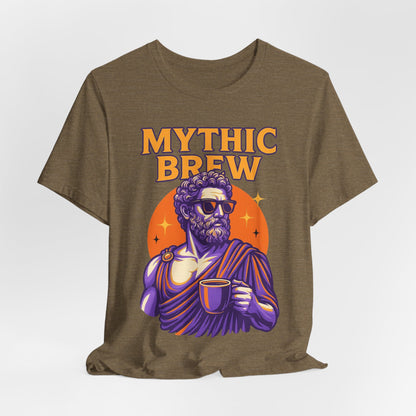 Mythic Brew Tee - Unisex Graphic T-Shirt, Coffee Lover Shirt, Gifts for Him, Vintage Style Tee, Casual Wear