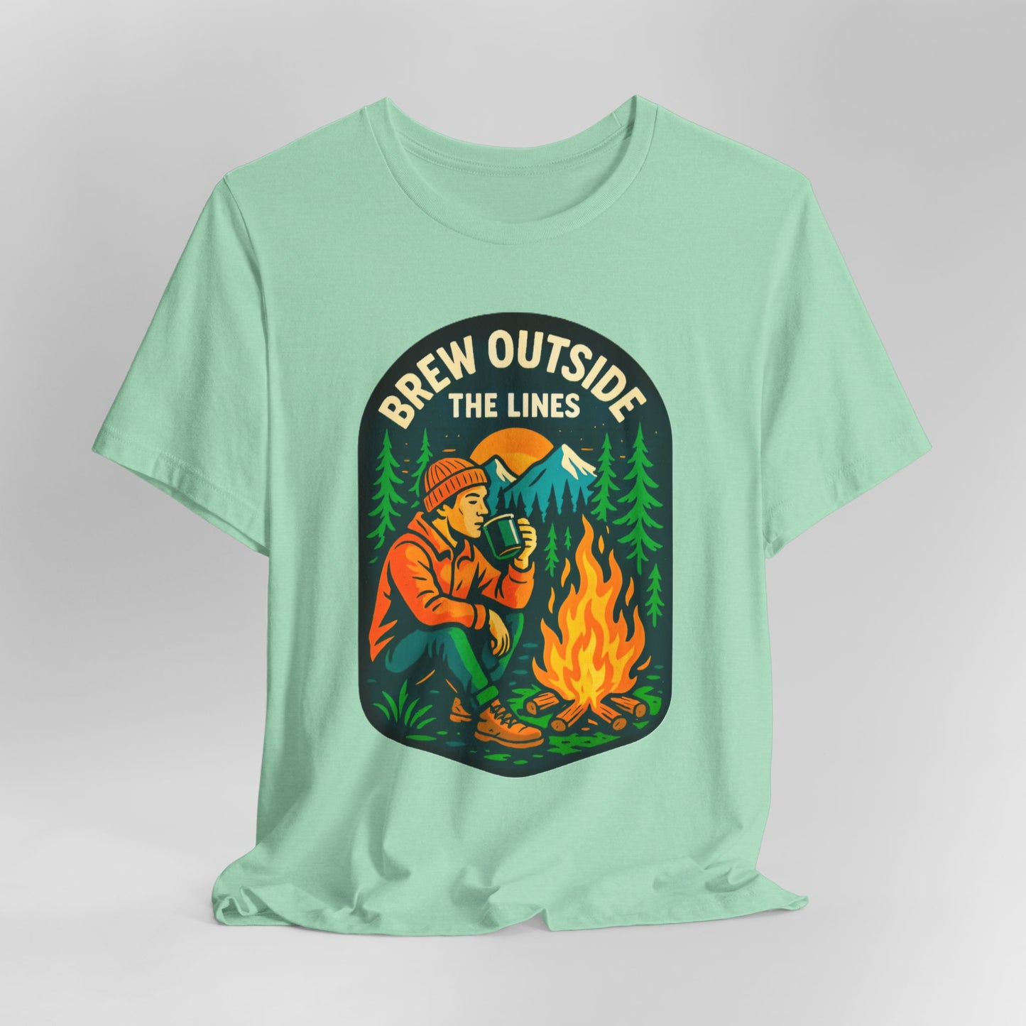Outdoor Adventure Tee with Retro Campfire Design, Unisex Casual Shirt, Perfect for Camping, Hiking, Gifts for Nature Lovers, Outdoor [...]