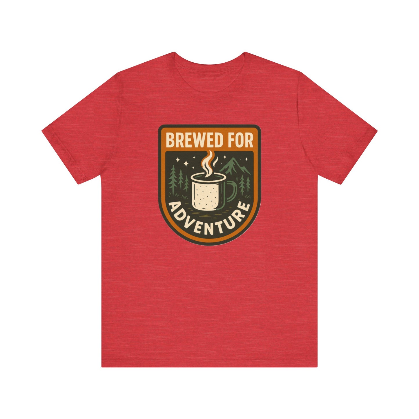 Adventure Brewed Graphic Tee - Perfect for Outdoors Lovers, Travel, Hiking, Camping, Gift for Adventurers