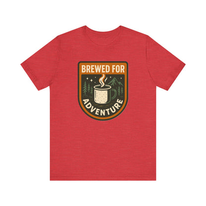 Adventure Brewed Graphic Tee - Perfect for Outdoors Lovers, Travel, Hiking, Camping, Gift for Adventurers