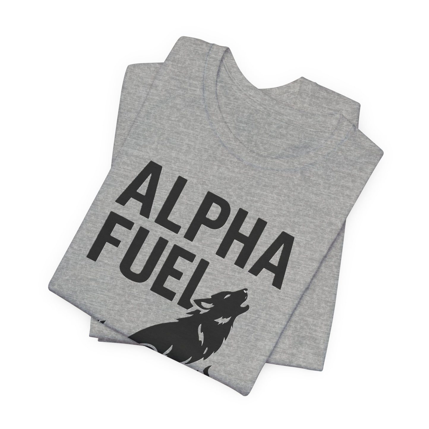 Alpha Fuel Unisex Tee, Coffee Lover T-Shirt, Gift for Baristas, Dog and Cat Owners Gift, Casual Everyday Wear