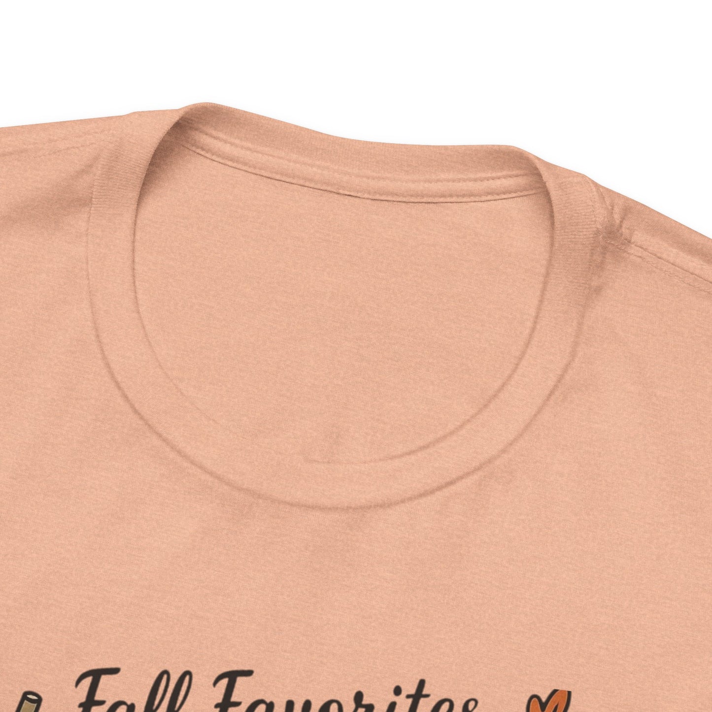 Cozy Fall Favorites Tee | Autumn Shirt, Pumpkin Coffee Top, Unisex Fall T-Shirt, Gift for Coffee Lovers, Seasonal Apparel