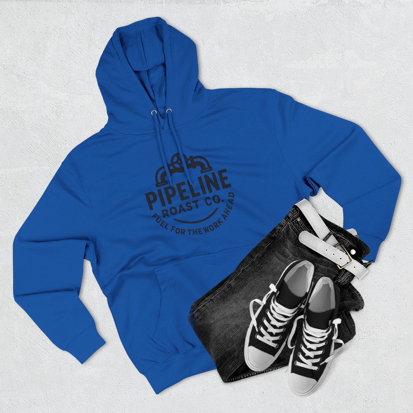 Pipeline Roast Co. Branded Hoodie – Cozy Coffee Hoodie for Hardworking Comfort