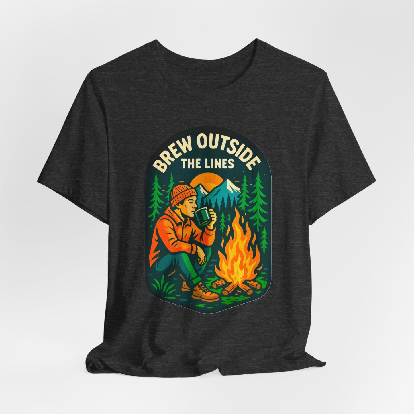 Outdoor Adventure Tee with Retro Campfire Design, Unisex Casual Shirt, Perfect for Camping, Hiking, Gifts for Nature Lovers, Outdoor [...]