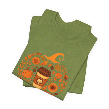 Blessed Pumpkin Fall T-Shirt - Cozy Autumn Style, Perfect Gift for Thanksgiving, Harvest Celebration, Casual Wear, Seasonal Fashion
