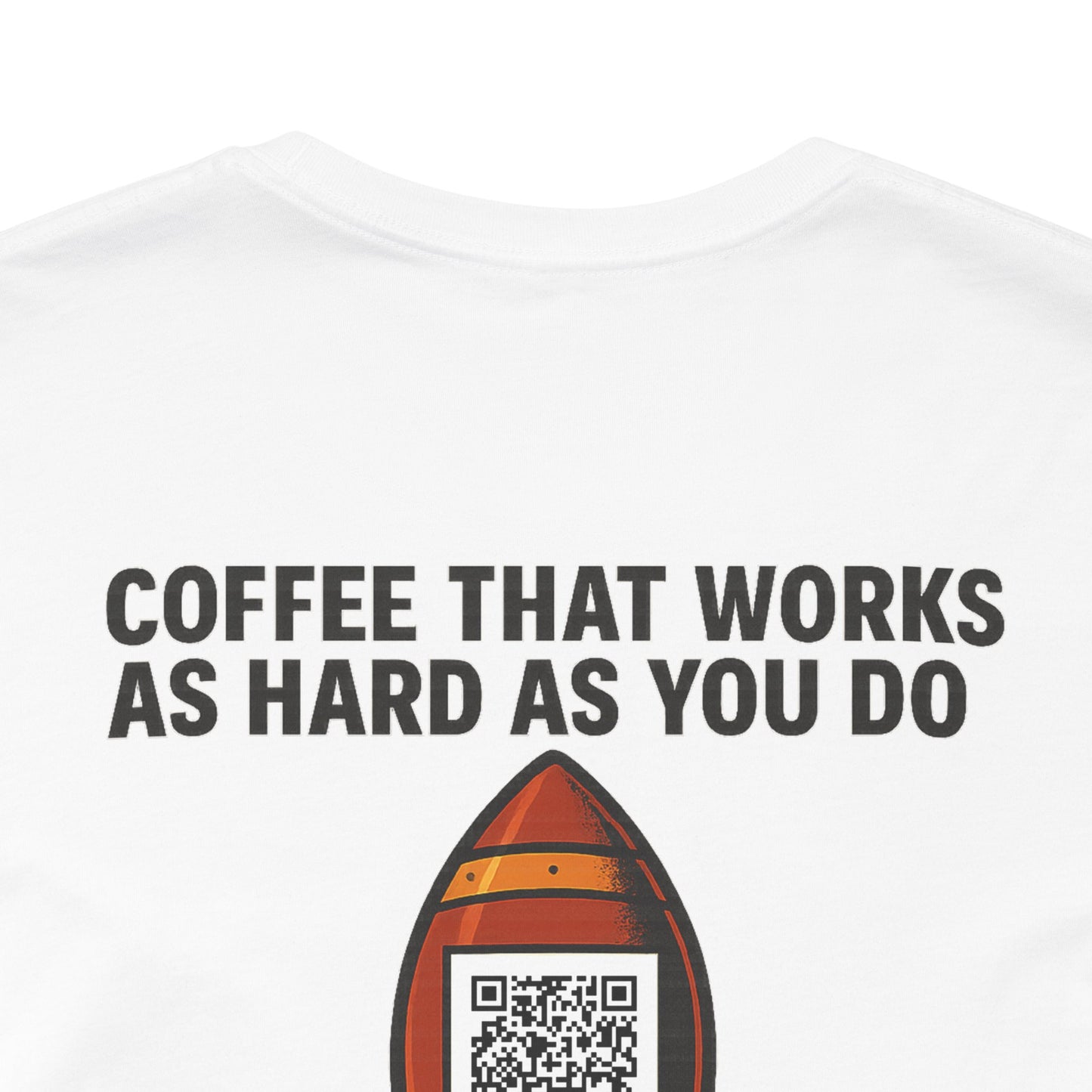 Coffee-Focused Promotional Rocket Tee, Motivational Shirt, Gift for Coffee Lovers, Fun Relaxed T-Shirt, Everyday Casual Wear