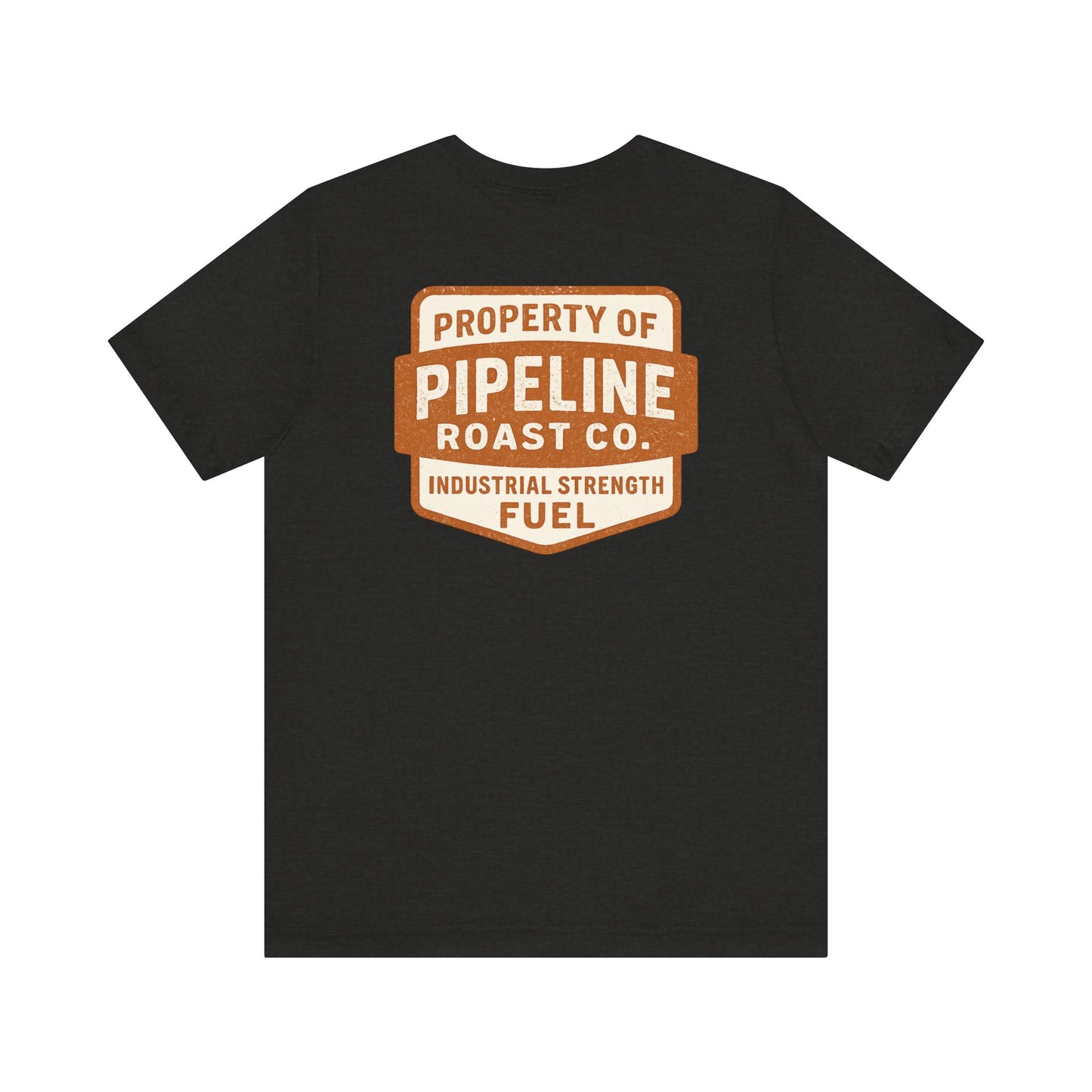 Rusty Vintage Pipeline Roast Co. Industrial Seal Tee – Rugged Workwear Style Coffee Shirt