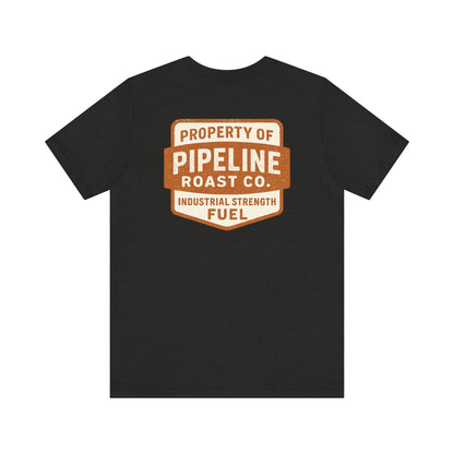 Rusty Vintage Pipeline Roast Co. Industrial Seal Tee – Rugged Workwear Style Coffee Shirt