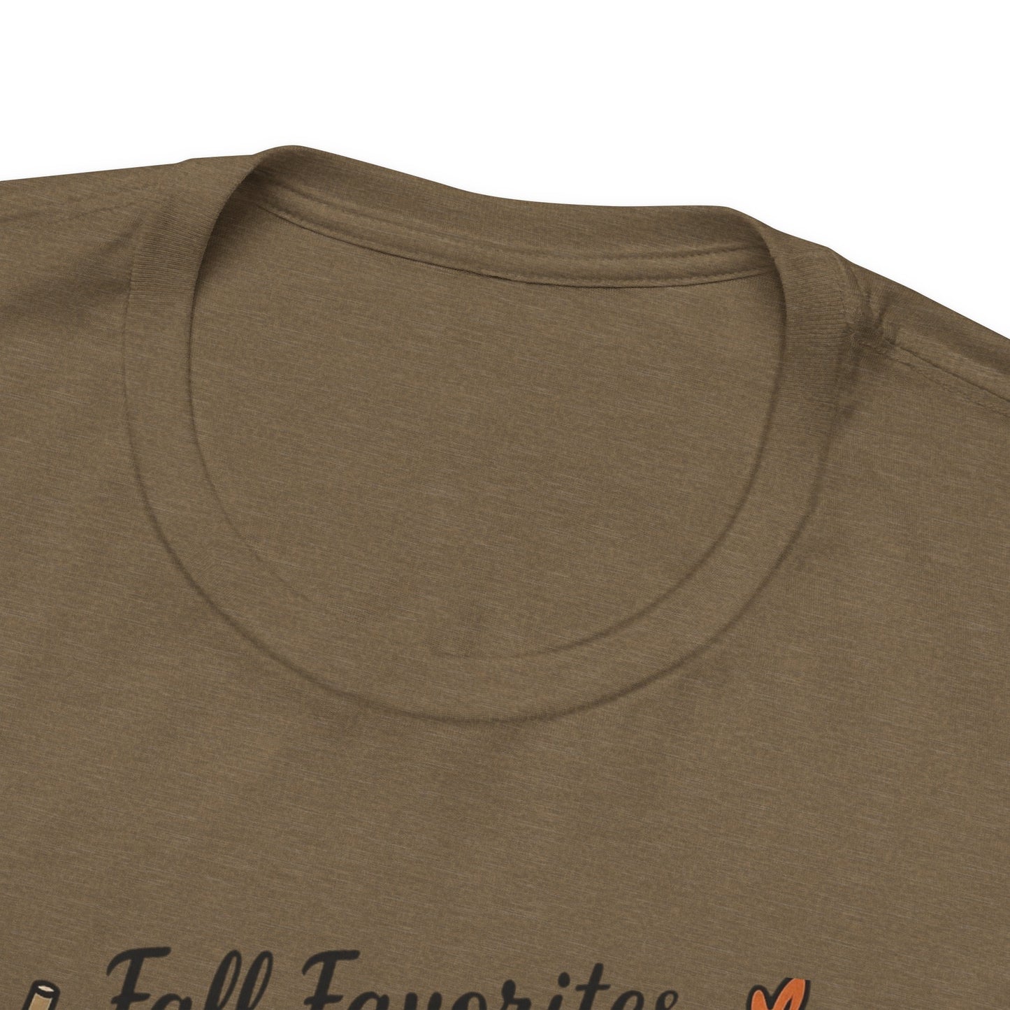 Cozy Fall Favorites Tee | Autumn Shirt, Pumpkin Coffee Top, Unisex Fall T-Shirt, Gift for Coffee Lovers, Seasonal Apparel