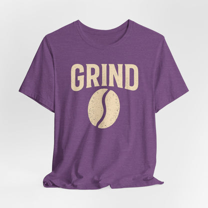 Unisex Coffee Grind Tee - Motivational Workout Shirt, Perfect for Coffee Lovers, Gym Enthusiasts, Gift for Coffee Lovers, Casual Wear