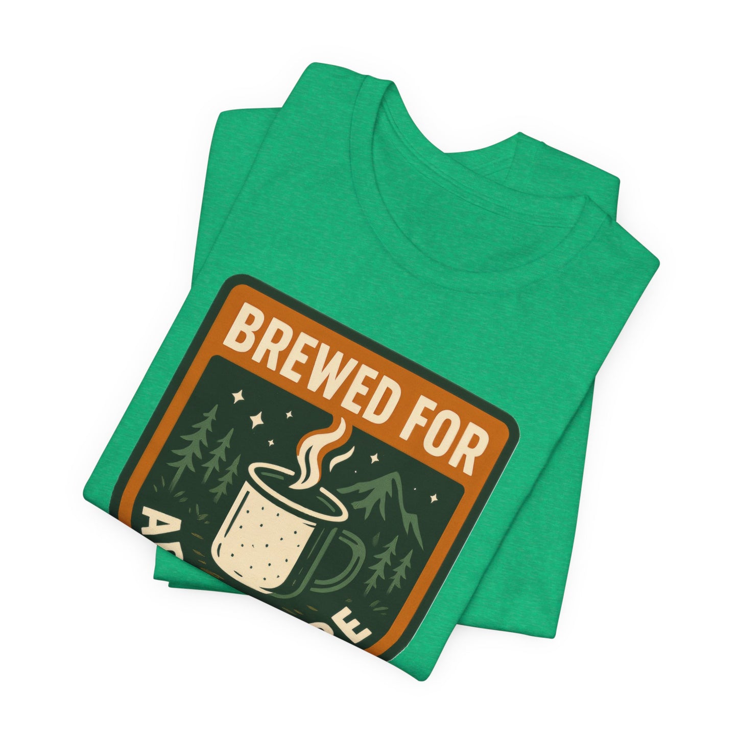Adventure Brewed Graphic Tee - Perfect for Outdoors Lovers, Travel, Hiking, Camping, Gift for Adventurers