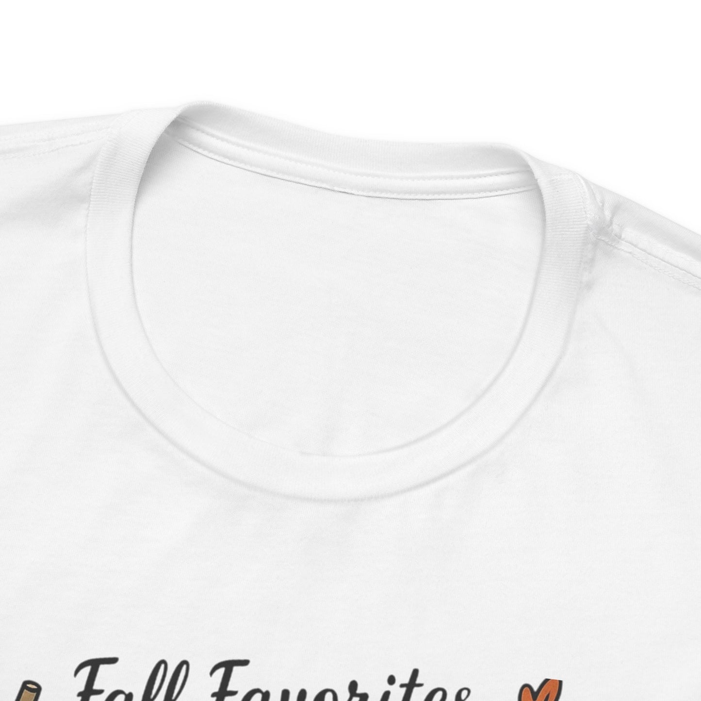 Cozy Fall Favorites Tee | Autumn Shirt, Pumpkin Coffee Top, Unisex Fall T-Shirt, Gift for Coffee Lovers, Seasonal Apparel