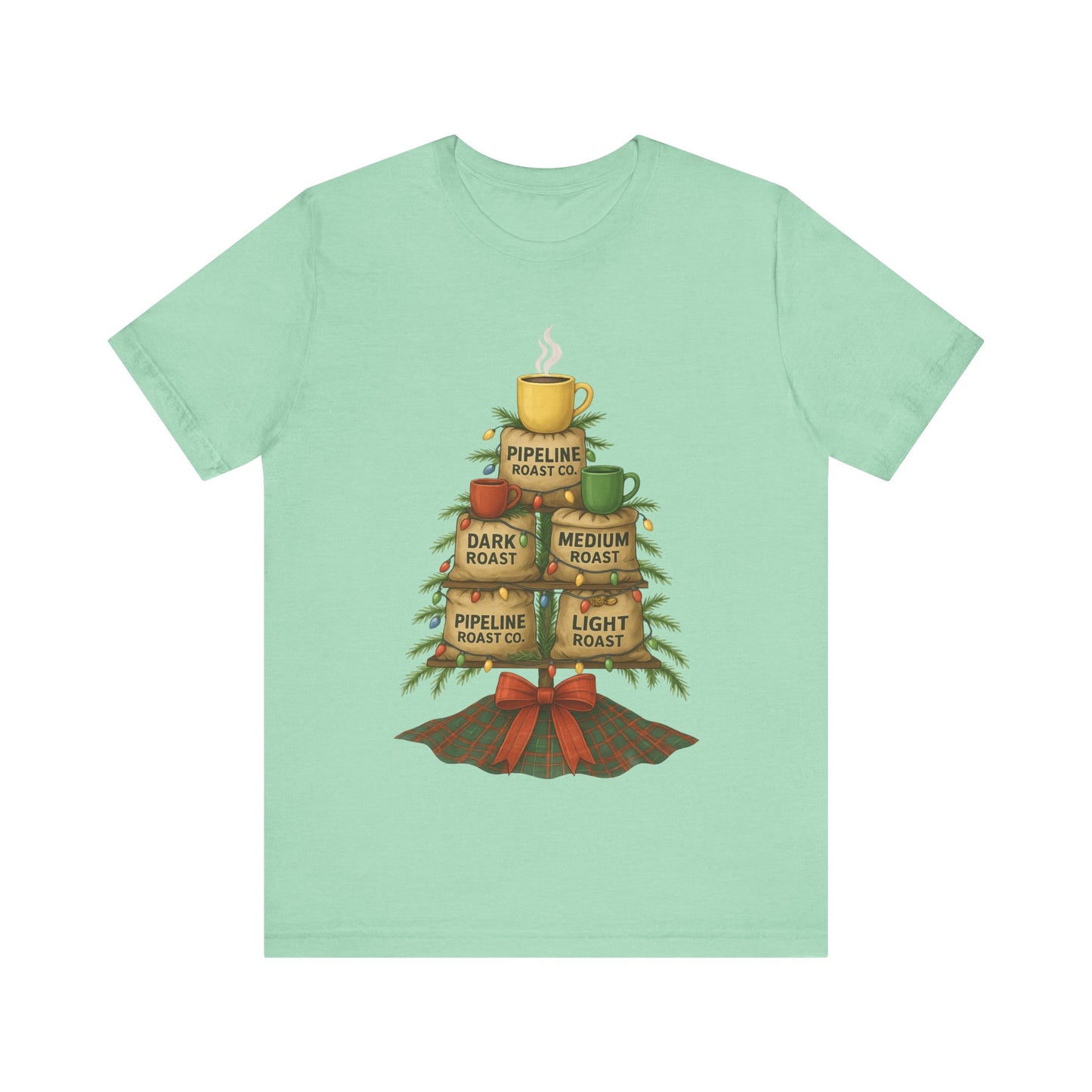 Coffee Lover's Tee, Unisex Short Sleeve T-Shirt, Christmas Gift, Coffee Themed Apparel, Cozy Vibes, Holiday Celebrations