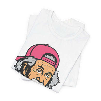 Funny Einstein Coffee Tee, Unisex Short Sleeve Shirt, Great for Coffee Lovers, Gift for Dad, Cute & Quirky Apparel