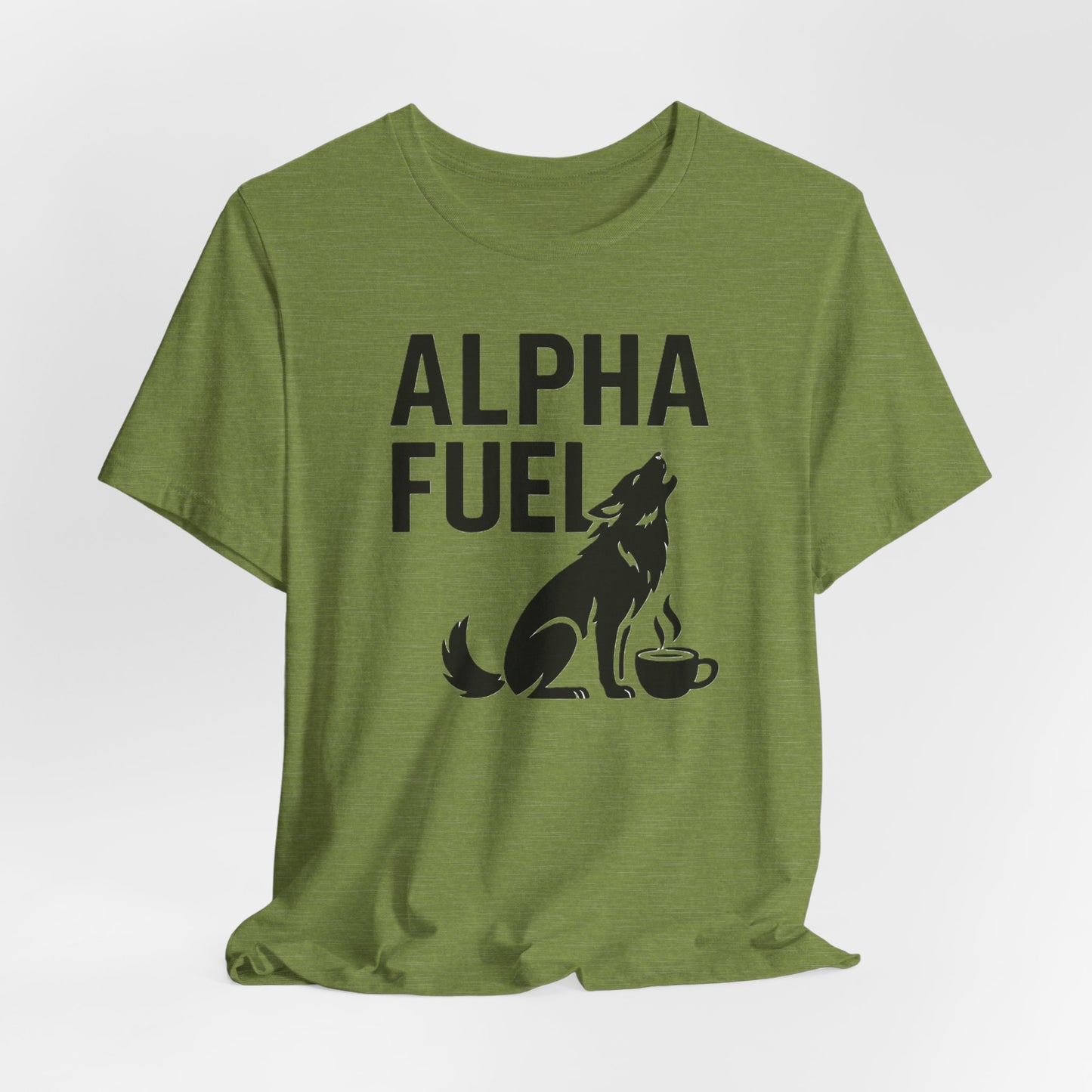 Alpha Fuel Unisex Tee, Coffee Lover T-Shirt, Gift for Baristas, Dog and Cat Owners Gift, Casual Everyday Wear