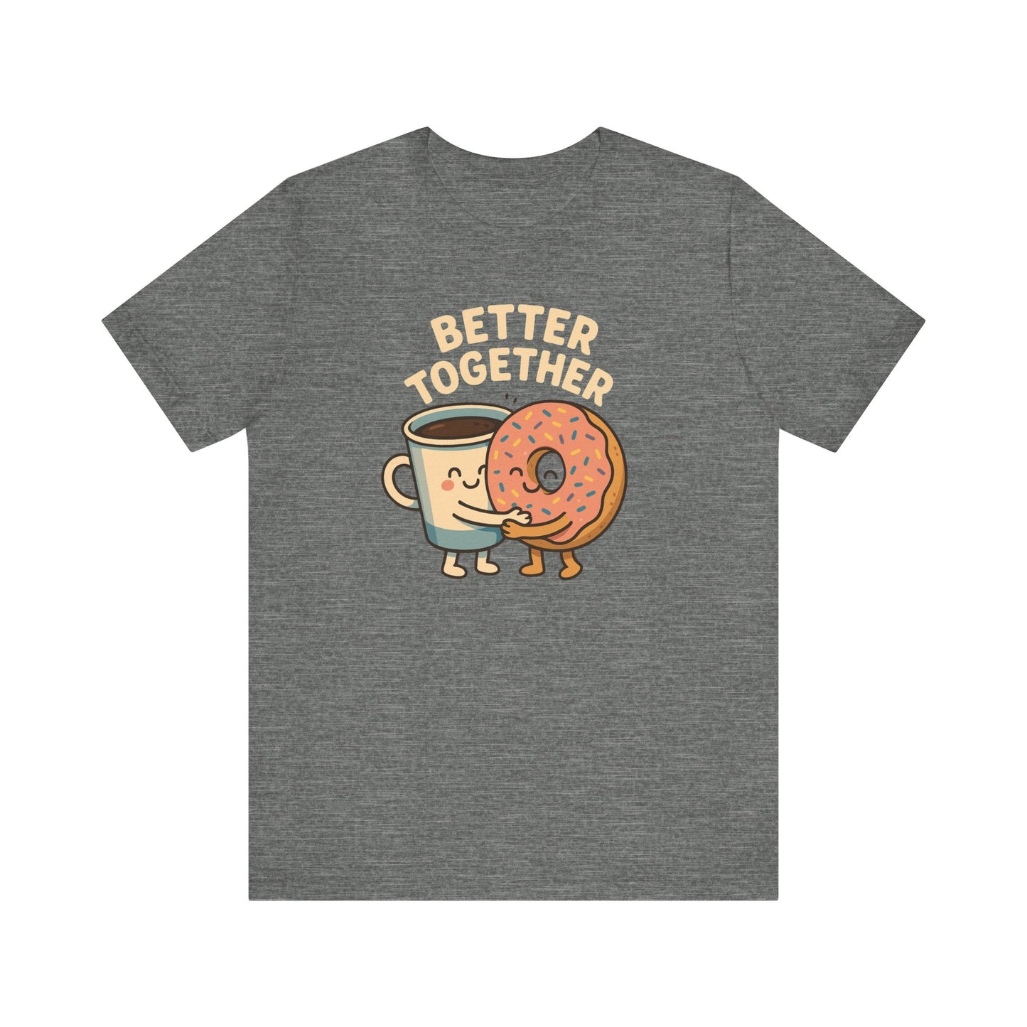 Cute Coffee and Donut Tee, Unisex Jersey Short Sleeve Tee, Funny Food Lover Shirt, Gift for Coffee Lovers, Cute Breakfast Apparel, [...]