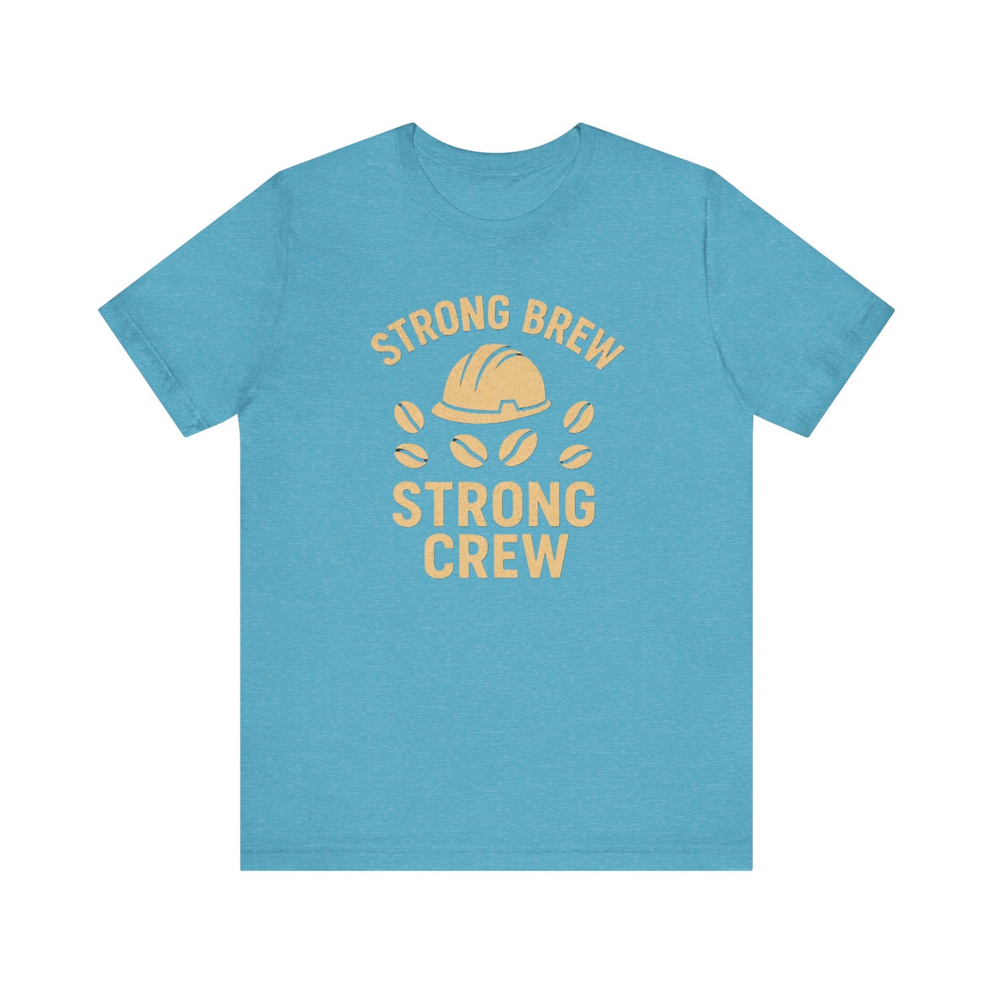 Strong Brew Crew Tee - Unisex T-Shirt for Coffee Lovers, Casual Wear, Work Apparel, Gift for Dad, Men’s Fashion