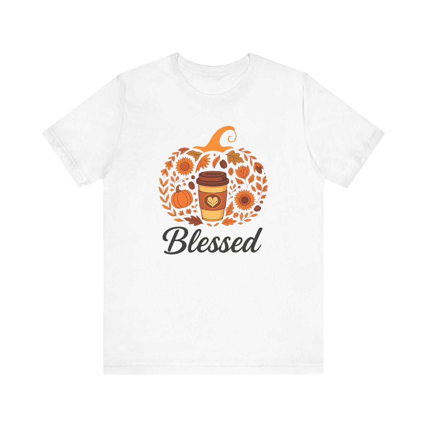 Blessed Pumpkin Fall T-Shirt - Cozy Autumn Style, Perfect Gift for Thanksgiving, Harvest Celebration, Casual Wear, Seasonal Fashion