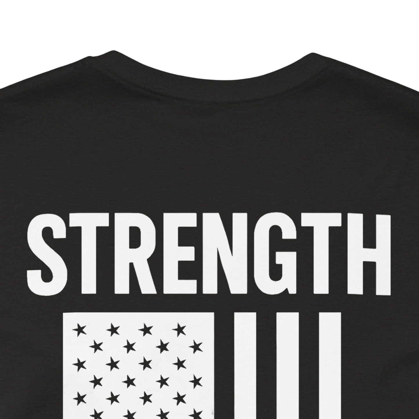 Patriotic Strength T-Shirt, Unisex Tee, 4th of July Shirt, Independence Day Apparel, Casual Summer Wear, Gift for Veterans