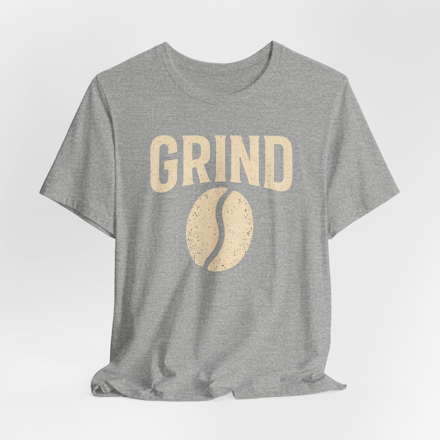 Unisex Coffee Grind Tee - Motivational Workout Shirt, Perfect for Coffee Lovers, Gym Enthusiasts, Gift for Coffee Lovers, Casual Wear