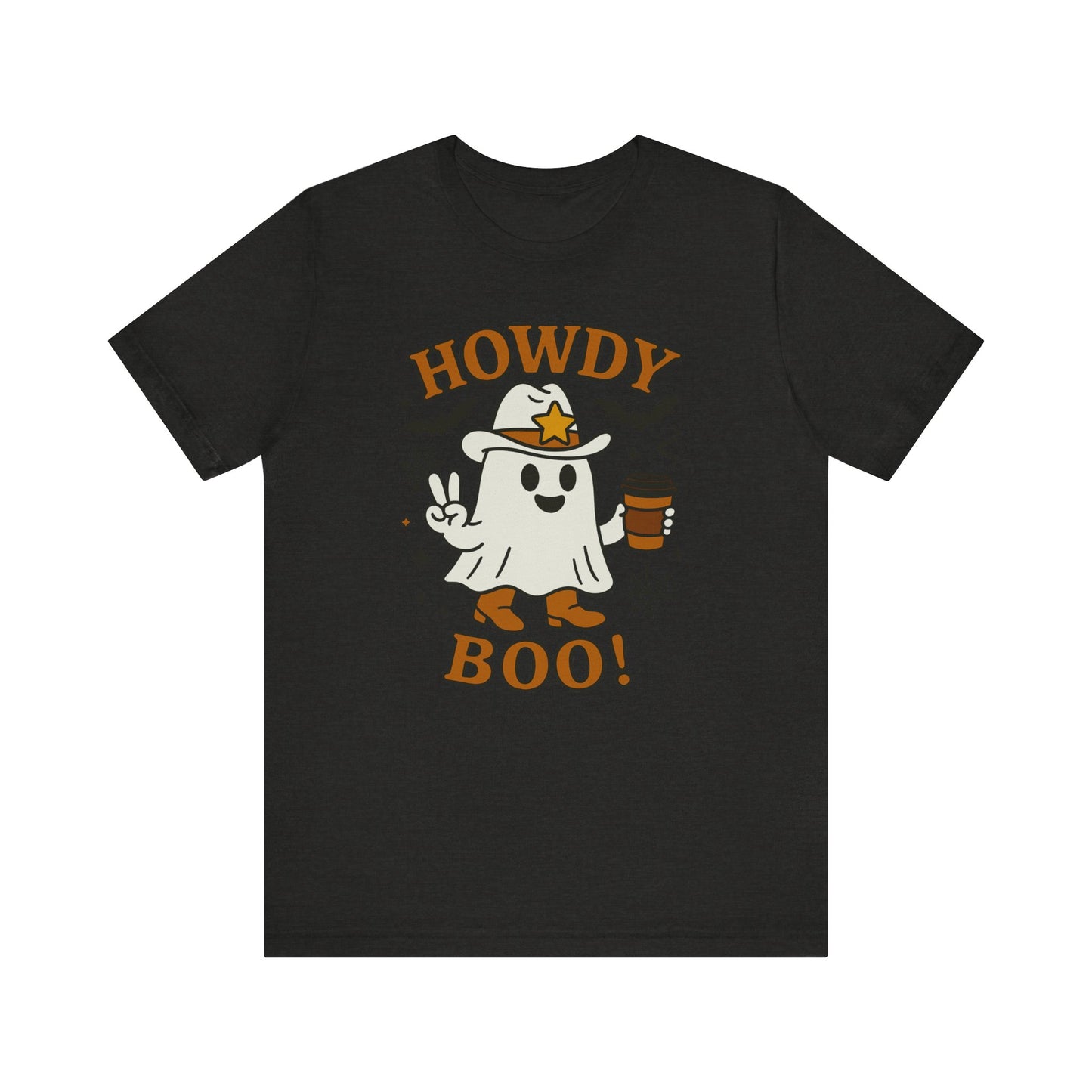 Howdy Boo Ghost Tee, Unisex Halloween T-Shirt, Funny Graphic Tee, Halloween Costume Shirt, Spooky Season Apparel