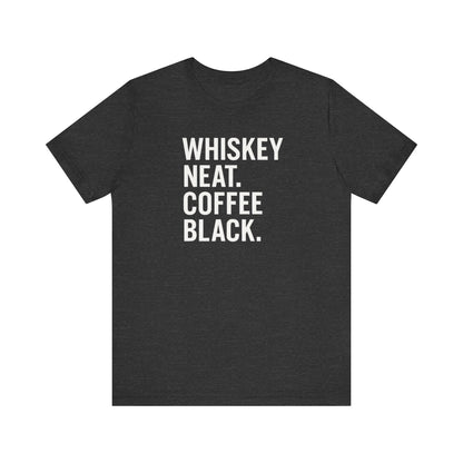 Whiskey and Coffee Graphic Tee - Perfect for Coffee Lovers, Gift Idea for Men and Women, Casual Wear, Birthday, Everyday Style