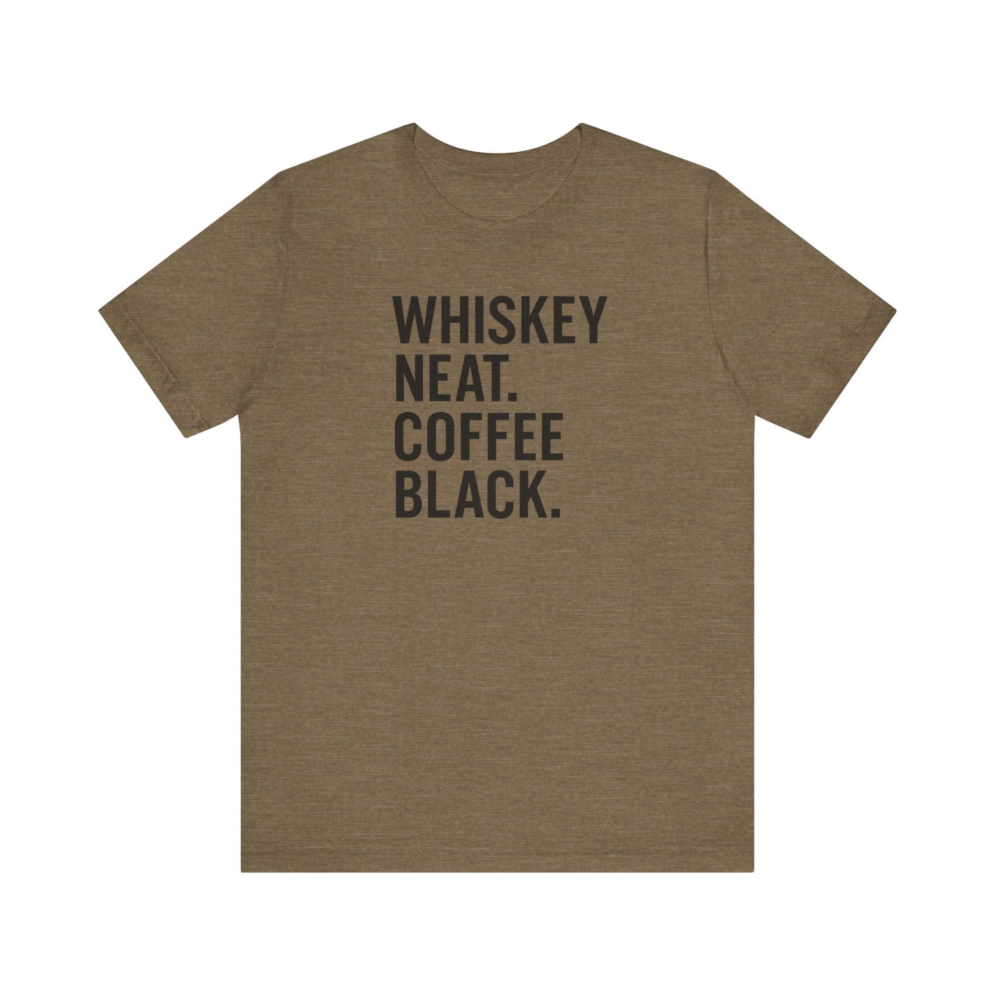 Whiskey and Coffee Graphic Tee - Perfect for Coffee Lovers, Gift Idea for Men and Women, Casual Wear, Birthday, Everyday Style