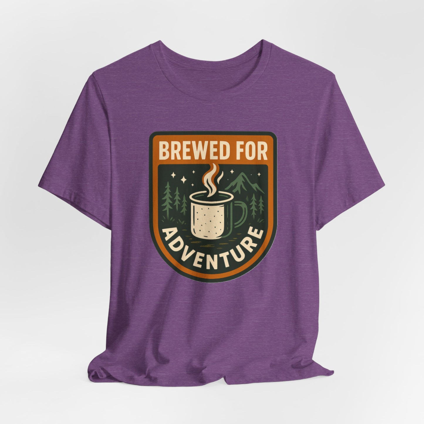 Adventure Brewed Graphic Tee - Perfect for Outdoors Lovers, Travel, Hiking, Camping, Gift for Adventurers