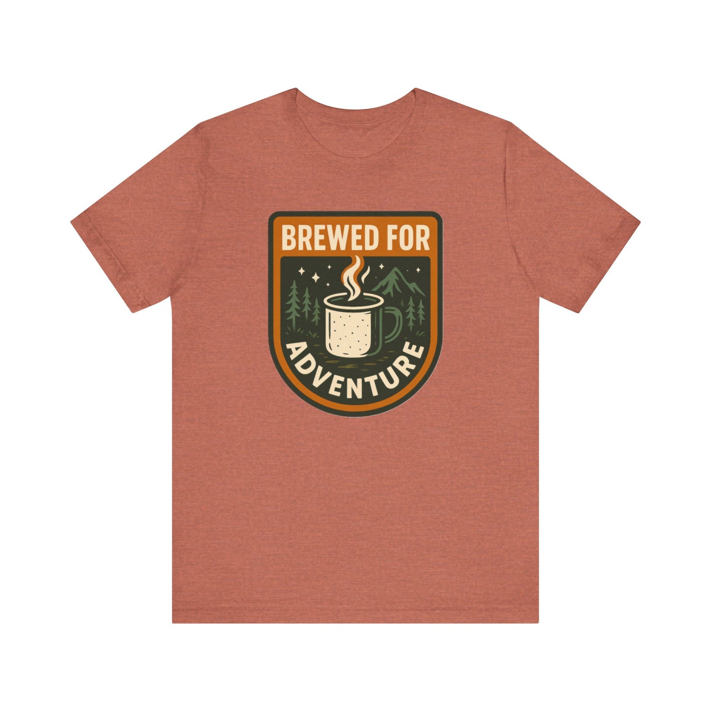 Adventure Brewed Graphic Tee - Perfect for Outdoors Lovers, Travel, Hiking, Camping, Gift for Adventurers
