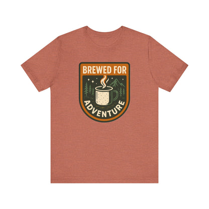 Adventure Brewed Graphic Tee - Perfect for Outdoors Lovers, Travel, Hiking, Camping, Gift for Adventurers