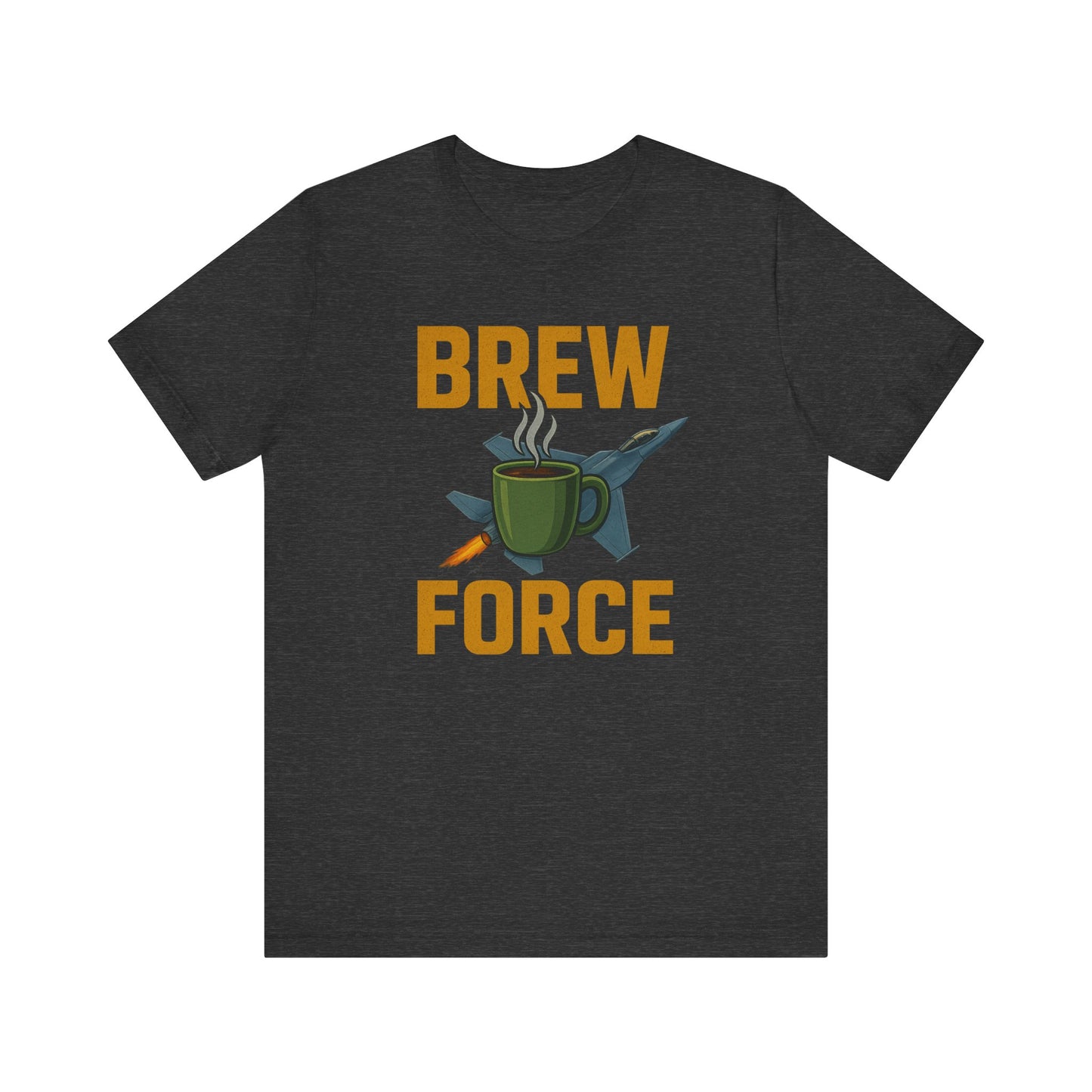 Brew Force Coffee Tee, Unisex Coffee Lover's T-Shirt, Gifts for Baristas, Father’s Day Gift, Coffee Enthusiast Apparel
