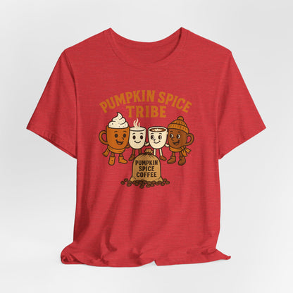 Pumpkin Spice Tribe Tee, Fall T-Shirt, Coffee Lover Gift, Unisex Shirt, Autumn Apparel, Pumpkin Spice Shirt