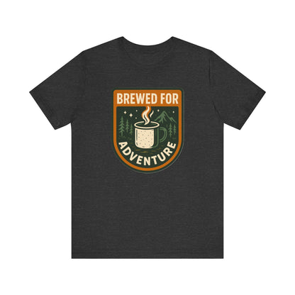 Adventure Brewed Graphic Tee - Perfect for Outdoors Lovers, Travel, Hiking, Camping, Gift for Adventurers