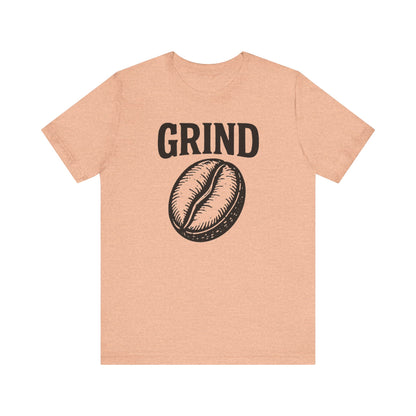 Coffee Lover's Tee Shirt, Unisex Grind Graphic Tee, Cute Coffee Gift, Casual Wear, Gift for Barista