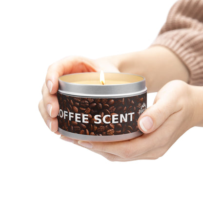 Pipeline Roast Co. Coffee-Scented Tin Candle | Hand-Poured Soy Wax, Cozy Gift for Coffee Lovers