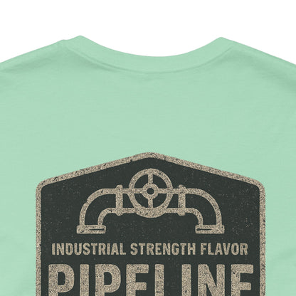 Vintage Pipeline Roast Co. Industrial Emblem T-Shirt – Distressed Workwear Coffee Tee