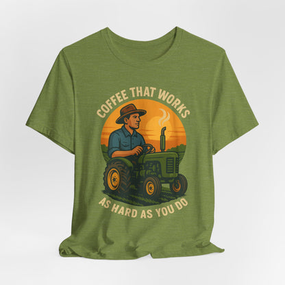 Coffee-Themed Unisex Tee, Vintage Farm Shirt, Coffee Lover Gift, Gifts for Him, Men's Graphic Tee, Cool Casual Wear
