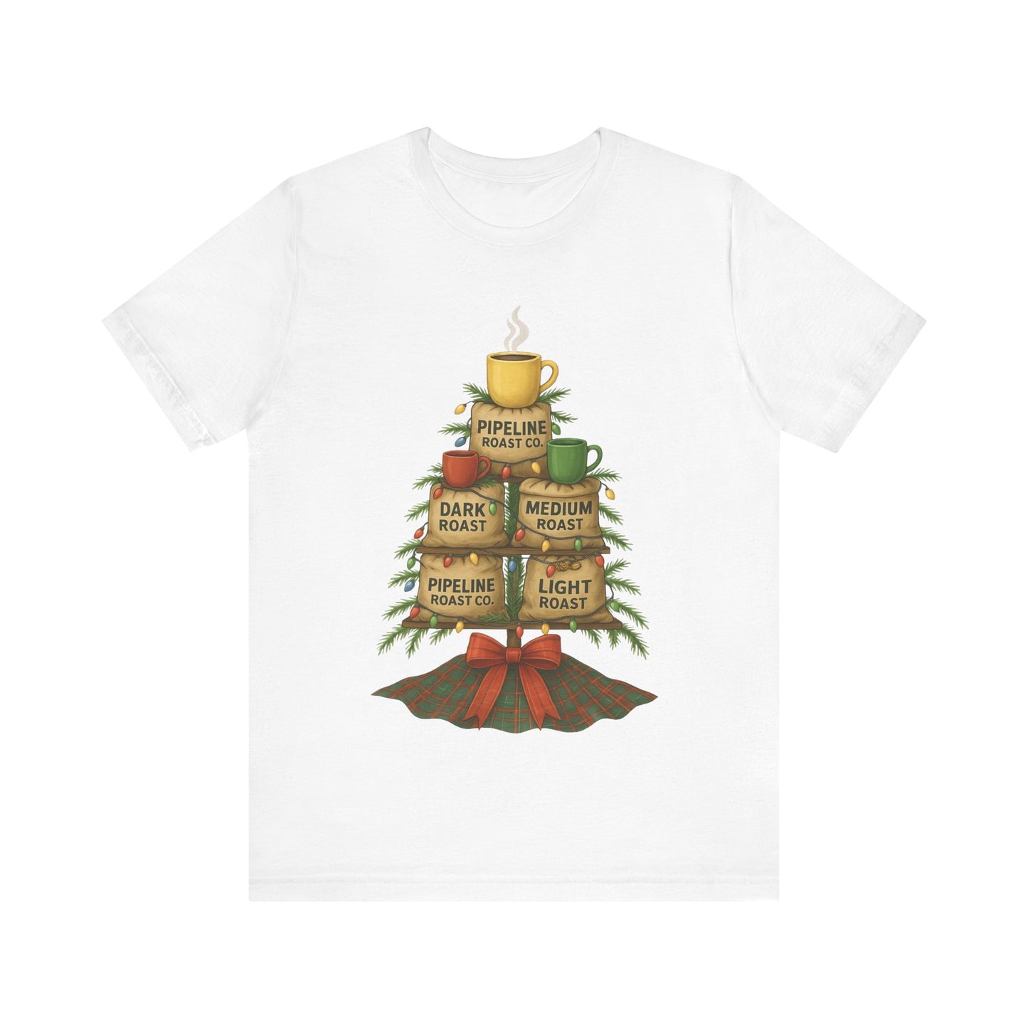 Coffee Lover's Tee, Unisex Short Sleeve T-Shirt, Christmas Gift, Coffee Themed Apparel, Cozy Vibes, Holiday Celebrations