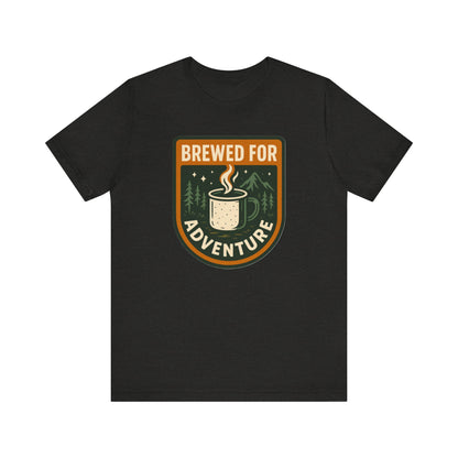 Adventure Brewed Graphic Tee - Perfect for Outdoors Lovers, Travel, Hiking, Camping, Gift for Adventurers