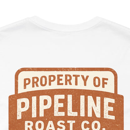Rusty Vintage Pipeline Roast Co. Industrial Seal Tee – Rugged Workwear Style Coffee Shirt