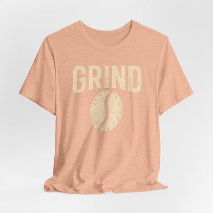 Unisex Coffee Grind Tee - Motivational Workout Shirt, Perfect for Coffee Lovers, Gym Enthusiasts, Gift for Coffee Lovers, Casual Wear