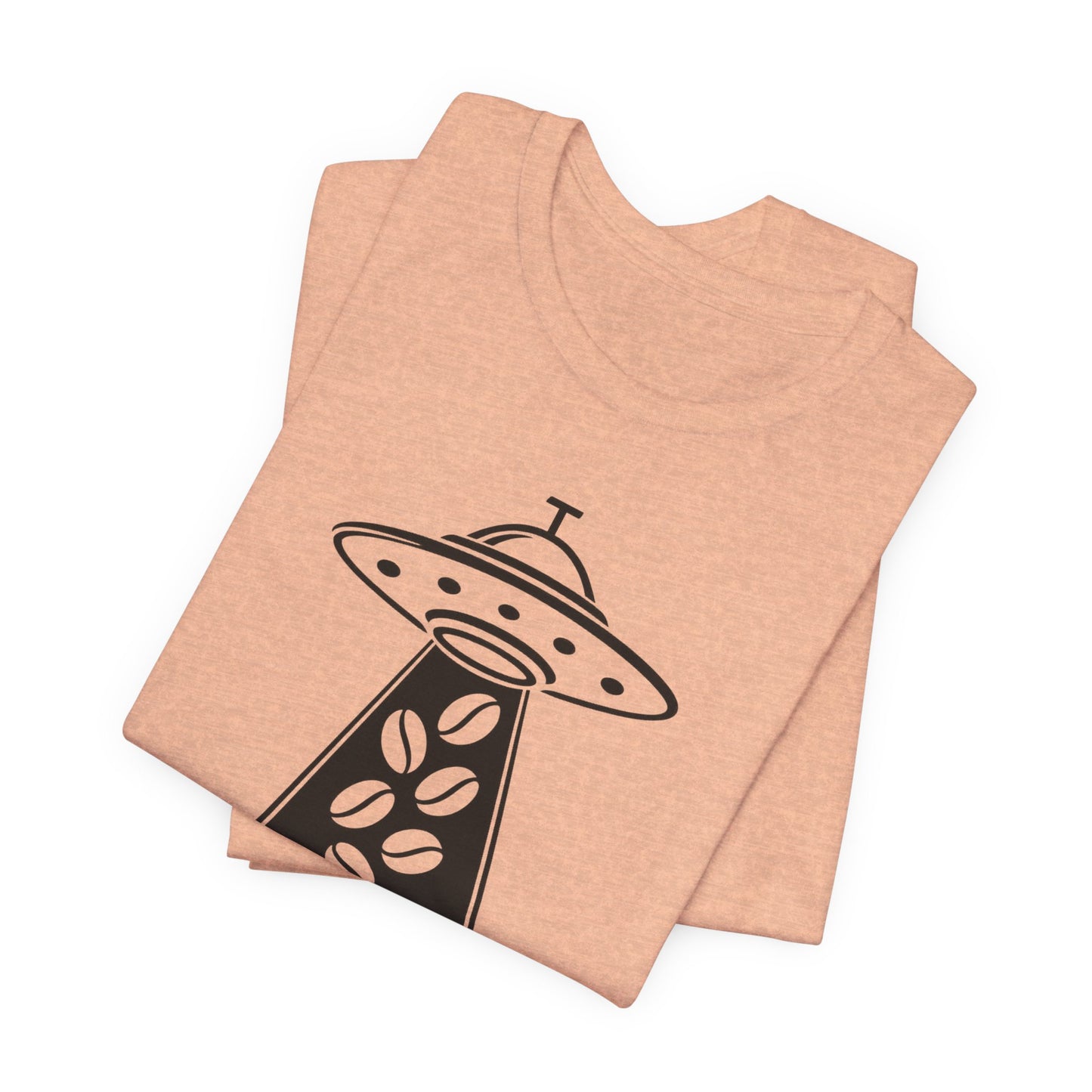 Out of This World Roast Tee - Unisex Short Sleeve Shirt, Funny Coffee Shirt, Alien Design Apparel, Gift for Coffee Lovers, Sci-Fi T-Shirt