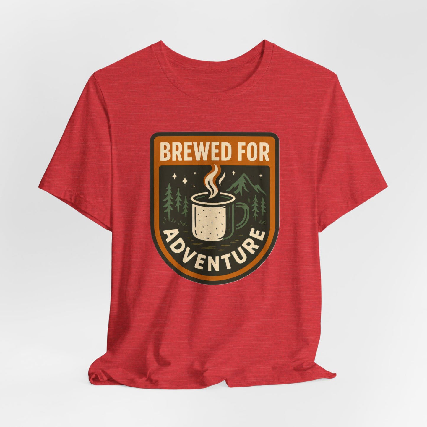 Adventure Brewed Graphic Tee - Perfect for Outdoors Lovers, Travel, Hiking, Camping, Gift for Adventurers